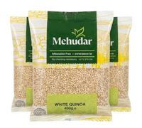 Mehudar White Quinoa 400g - 3 Pack Gluten Free Quinoa Grain, Infestation Free, Versatile Rice Alternative for Everyday Cooking