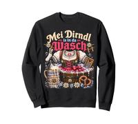 Mei Dirndl Is in da Wasch Funny Oktoberfest German Quote Sweatshirt