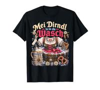 Mei Dirndl is in da Wasch Funny Oktoberfest German Quote T-Shirt
