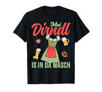 Mei Dirndl is in Da Wasch, Pretzel, Celebration, Funny Design T-Shirt