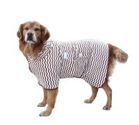 MeiAOBest Cat Dog Drying Coat,Adjustable Soft Microfibre Dog Super Absorbent Bathrobe Towel,Pet Fast Drying Dressing Gown Warm Robe Pajamas for Bath Grooming Travel Swim_S(Brown)