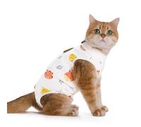 MeiAOBest Cat Recovery Suit,Pet Weaning Neutering Anti-Lick Shirts Vest Kitten Abdominal Wounds Protection Bodysuit_S(Forest)