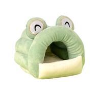 MeiAOBest Cozy Warm Hamster Bed,Winter Guinea Pig Hut Samll Pet Sleeping House,Cute Animal Shaped Snuggle Cave for Little Rabbits,Guinea Pigs,Hamsters,Chinchilla,Sugar Gliders_L(Purple Snail)