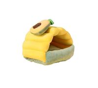 MeiAOBest Cozy Winter Pet Bed,Soft Warm Hamsters Hideout,Cute 3D Crown Fruit Ornament Guinea Pigs House,Samll Pet Sleep Play Nest for Hamster, Sugar Glider, Chinchilla, Rabbit, Guinea Pig_L(Fruit)