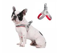 MeiAOBest No Pull Dog Harness,Step in Dog Harness Vest with Reflective Stripe,Breathable Mesh Padded Pet Y-Harness for Small Medium Dogs_S(Red)