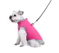MeiAOBest Small Dogs Jumpers Soft Fleece Vest Dog Sweatshirt, Puppy Kittens Zipper Winter Clothes Warm Jacket Coat Apparel Pet Pajamas T-shirt for Sphynx Cat Chihuahua (S, Hot Pink)