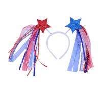 MEIBAOGE 4th July Hair Hoop Headwear for Independence Day Headband American Head Boppers American Theme Independence Day, Hairband