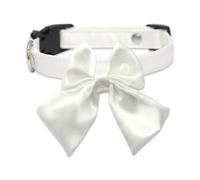 MEIBAOGE Adjustable Pet Collar for Dogs and Cats Large Bowknot Elegant Collar with Multiple Size Small to Large Dog