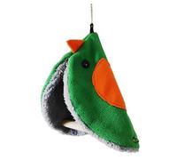 MEIBAOGE Bird Perch Hammock Stick Tent for Parrots Conure Supplies Budgies Furry Blanket for Small Parrots Toy