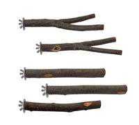 MEIBAOGE Bird Perch Nature Branch Molar Stand for Parrots Conure Supplies Budgies Grinding Scratchers for Small Parrots Toy