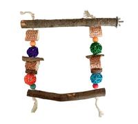 MEIBAOGE Bird Perch Nature Molar Stand for Parrots Conure Supplies Budgies Grinding Scratchers for Small Large Parrots Toy