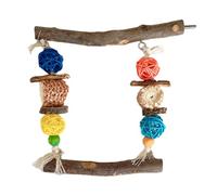 MEIBAOGE Bird Perch Nature Molar Stand for Parrots Conure Supplies Budgies Grinding Scratchers for Small Large Parrots Toy