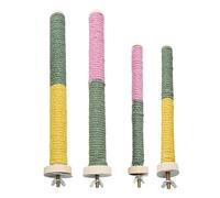 MEIBAOGE Bird Perch Nature Molar Stand for Parrots Conure Supplies Budgies Grinding Scratchers for Small Large Parrots Toy