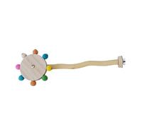 MEIBAOGE Bird Perch Nature Molar Stand for Parrots Conure Supplies Budgies Grinding Scratchers for Small Parrots Toy