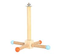 MEIBAOGE Bird Perch Nature Molar Stand for Parrots Conure Supplies Budgies Grinding Scratchers for Small Large Parrots Toy