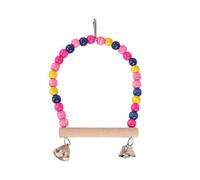 MEIBAOGE Bird Perch Swing Molar Stand for Parrots Conure Supplies Budgies Grinding Scratchers for Small Large Parrots Toy