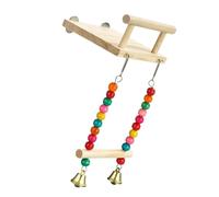 MEIBAOGE Bird Perch Swing Molar Stand for Parrots Conure Supplies Budgies Grinding Scratchers for Small Large Parrots Toy