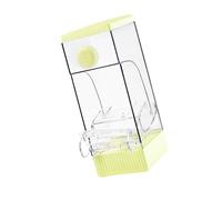 MEIBAOGE Clear Bird Feeder Automatic Bird Food Feeding Station Antisplash Bird House Shape Feeder Parrots Feeding Supply