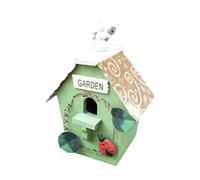 MEIBAOGE Courtyards Wood Bird Nest for Hummingbirds Outdoor Balcony Bird Habitat House for Rural Bird House for Backyard