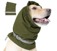 MEIBAOGE Dog Calmed Hoodies Reflective Dog Gear Noise Canceling Head Muff Anxieties Reliefs for Dogs Hematoma Healing