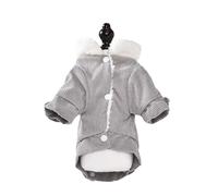 MEIBAOGE Dog Furry Thicken Furry Coat for Small to Large Dogs Soft Solid Color Apparel Thick Coats Pullover Winter Pajamas