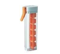 MEIBAOGE Easy Demould Ice Maker with Handle Single Hand Press Ice Cube Tray Convenient Ice Tray for Chilling Beverages