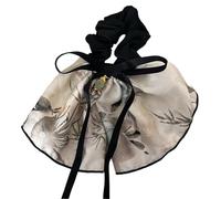 MEIBAOGE Elegant Women's Scrunchies Elastic Hair Scrunchy Comfortable Hair Bobbles Hairbands Fashionable Hair Accessories, About 13cm, White