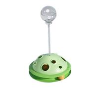 MEIBAOGE Funny Cat Feeder Toy Teasing Track Base Interactive Toy for Indoor Kitten Food Leaking Self Feeder Pet Toy