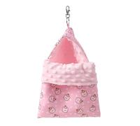 MEIBAOGE Hamster Hanging Bed Furry Cave Rabbits Toy Soft Cave House for Hamster for GuineaPigs, Gerbils Molar Toy Bed