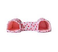 MEIBAOGE Hamster Tunnel Bed Tunnel Rabbits Toy Soft Cave House for Hamster for GuineaPigs, Gerbils Molar Toy Bed