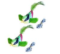 MEIBAOGE Kitty Suppies Cats Bird Toy Kitten Squeaky Toy with Sound Teething Chewing Bird with Sound to Exercise