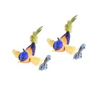 MEIBAOGE Kitty Suppies Cats Bird Toy Kitten Squeaky Toy with Sound Teething Chewing Bird with Sound to Exercise