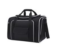 MEIBAOGE Large Pet Carriers Bag with Expandable Side Breathable Travel Suitcases Adjust Shoulder Strap Bag for Dogs