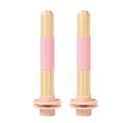 MEIBAOGE Natural Wood Bird Perch Stand Toy 2PCS Branch for Parrots with Grinding Surfaces for Foot Exercise and Beak Health