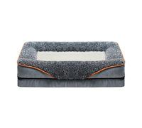 MEIBAOGE Pet Bed with Detachable Cushion Soft Handle Beautiful Bed Dog Basket Dog Sofa Detachable Cushion Nest