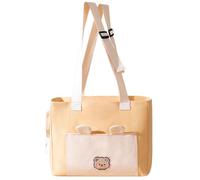 MEIBAOGE Pet Cats Carriers Bag Soft Big Capacity with Strap and Pocket Breathable Pet Carriers Sightseeing Bag