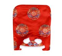 MEIBAOGE Pet Chinese New Years Cloaks Dog Winter Warmth Costume Thickened Plush Fabric for Spring Festives Celebration