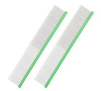MEIBAOGE Pet Comb for Cats Shedding Hair Dog Deshedding Comb Cats Comb Hair Remover for Dogs Cats Hair Grooming 2PCS