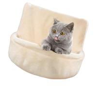 MEIBAOGE Plush Cats Hammock Bed Large Hanging Hammock Sleep Bed Warm Pet Bed for Winter Detachable and Machine Washable