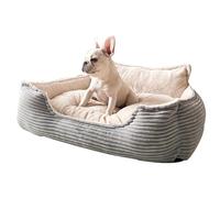 MEIBAOGE Removable Washable Dog Bed Lovely Cats Couch Fuzzy Calmed Cats Soft Couch Bed for Warmth and Rest
