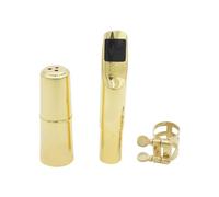 MEIBAOGE Sax Saxophone Brass Mouthpiece with Brass Metal Buckle Sax Saxophone Mouthpiece Sets Saxophone Clarinet Parts