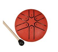 MEIBAOGE Steel Tongue Drum with Drumstick 3Inch 6 Notes Ethereal Drum Small Metal Handpan Drum Percussion Instrument Musical Toy