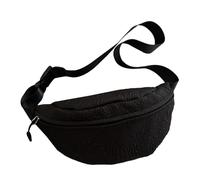 MEIBAOGE Unisex Casual Crossbody Bag Vintage Shoulder Purse Waist Bags Japanese Sports Chest Pack for Men and Women, Black, Length 30cm