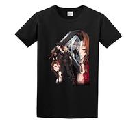 MEIBU Mens Final Fantasy 7 Round Neck Cotton T Shirt Size XL Black