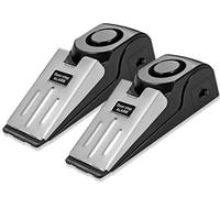 Meichoon 2 Pack Alarm Door Stopper Wedge Jammers for Inside 120db Loud Anti-Theft Portable Windproof for Home Hotel Intruder Alert Detection Security Personal Protection Travel Safety Tools