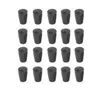 Meichoon 20pcs Trekking Pole Tip Protectors Replacement Rubber Tips Cover for Hiking Poles Durable Slip Resistant TP07