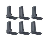 Meichoon 6 Pack Child Proof Door Lever Lock Durable ABS with Adhesive Backing Door Knob Child Proof Grey