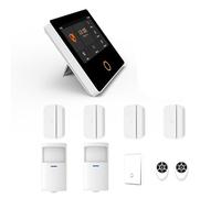 Meichoon Alarm Security System House Wireless Burglar Alarm 10 Piece Kit with WiFi APP Control for Home & Shop 115dB Louder Siren Compatible with Alexa and Google Home AF13B