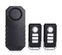 Meichoon Alarm Wireless Bicycle Motorcycle Lock Waterproof Anti-Theft Security Sensor System with 113dB Super Loud Sound 7 Level Sensitivity 2 Remote Control for Bike Car Scooter Vehicles