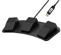 Meichoon Anti-interference USB Foot Mechanical Switch Triple Pedal Control Three Button Program MIDI Function Programmable PC Keyboard Plug and Play for Gaming Video Medical Devices